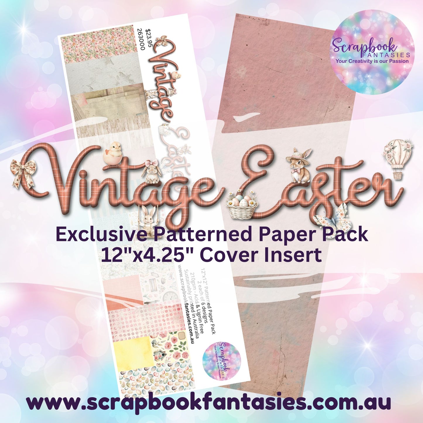 Vintage Easter 12x12 Double-Sided Patterned Paper Pack - 263000