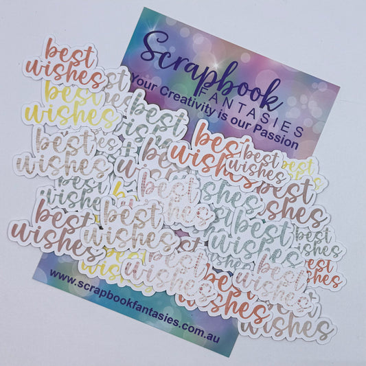 Vintage Easter Colour-Cuts - Best Wishes Sentiments (29 pieces) 20822