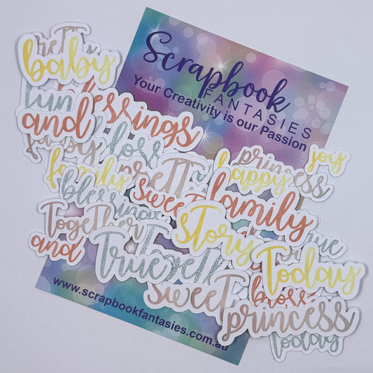 Vintage Easter Colour-Cuts - Sweet Words (30 pieces) 20824