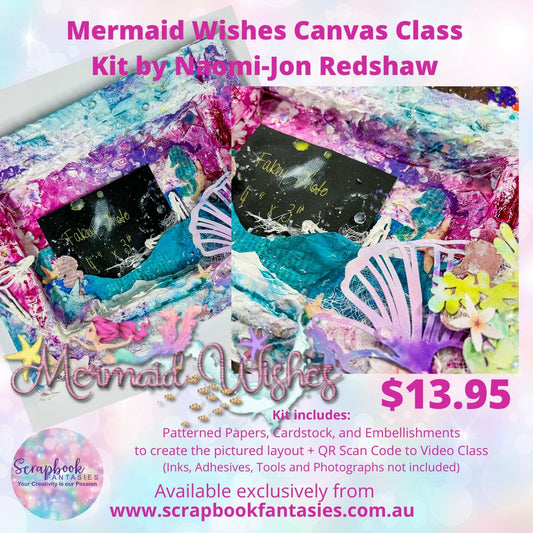 Tropical Mixed Media Canvas Class Kit - GICS #17 - Thursday 13 July 2023