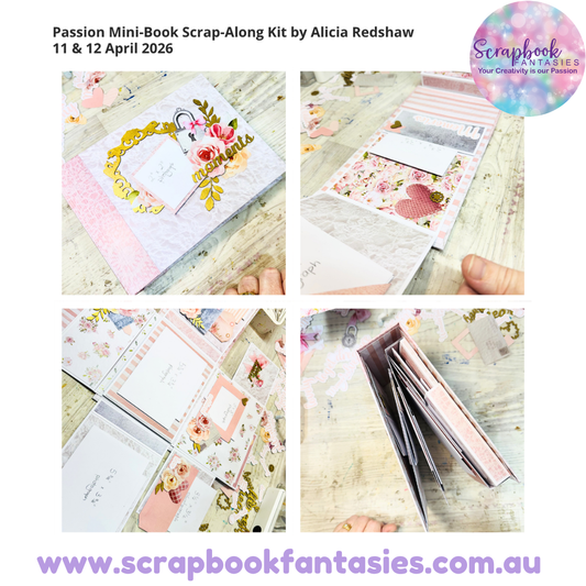 Passion Mini-Book Scrap-Along Kit by Alicia Redshaw - 11 & 12 April 2026