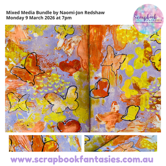 Palette Knife Butterflies Mixed Media Bundle by Naomi-Jon Redshaw - 9 March 2026