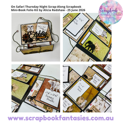 On Safari Mini Folio Scrap-Along Kit by Alicia Redshaw