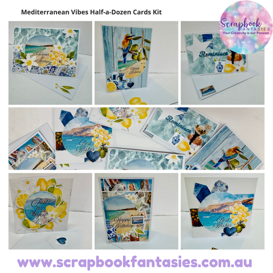 Half-a-Dozen Cards of Mediterranean Vibes Friday Night Card-Along Cardmaking Kit by Amelia-Ann & Naomi-Jon Redshaw - 29 May 2026