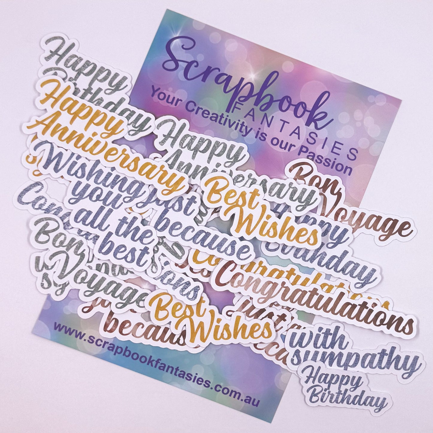 Western Girl Colour-Cuts - Mixed Sentiments (23 pieces) 20733