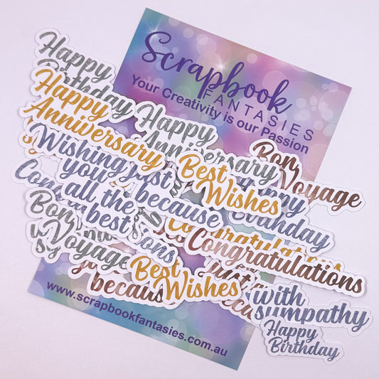 Western Girl Colour-Cuts - Mixed Sentiments (23 pieces) 20733