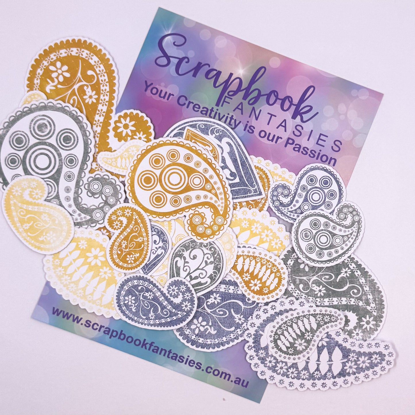 Western Girl Colour-Cuts - Paisley (28 pieces) 20731