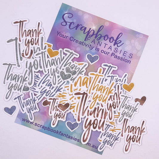 Western Girl Colour-Cuts - Thank you (36 pieces) 20738