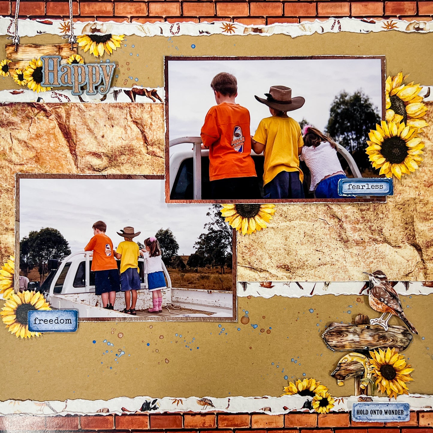 Western Girl Friday Night Scrap-Along Scrapbook Layout Kit by Alicia Redshaw - 23 January 2026