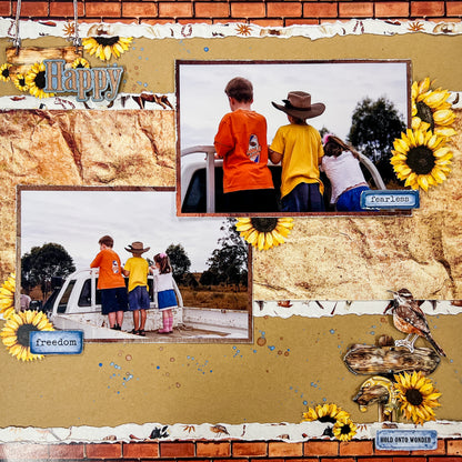 Western Girl Friday Night Scrap-Along Scrapbook Layout Kit by Alicia Redshaw - 23 January 2026