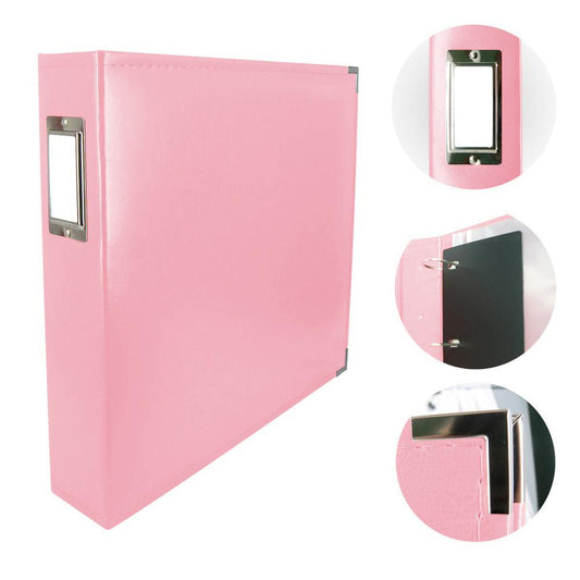 Couture Creations Classic Superior Italian Style Faux Leather Album Baby Pink CO728149