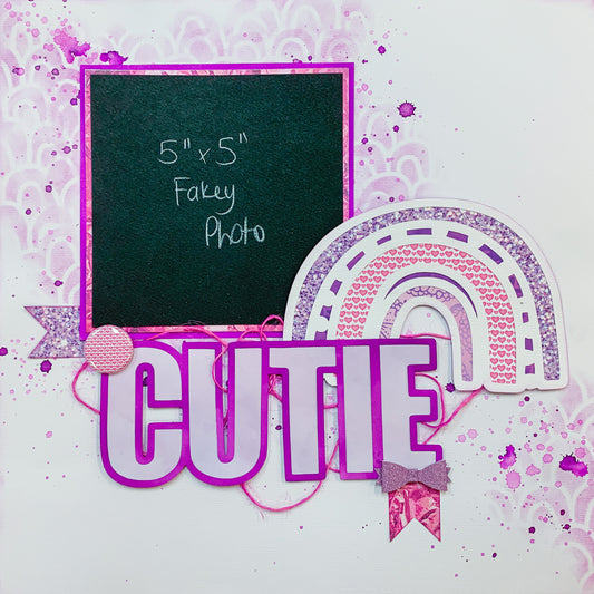 Flower Power Cutie Friday Night Scrap-Along Scrapbooking Class Kit - 12 November 2021