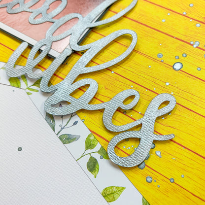 Flower Power Good Vibes Saturday Night Scrap-Along Scrapbooking Class Kit - 13 November 2021