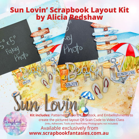 Sun Lovin' Friday Morning Scrapbook-Along Kit - Fun in the Sun Super Weekend - 19 January 2024