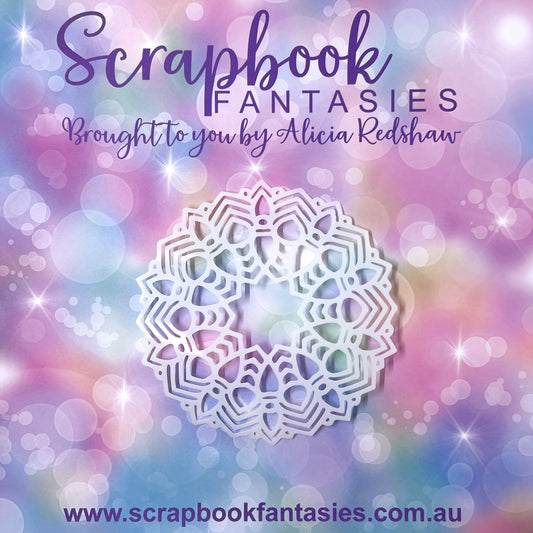 Scrapbook Fantasies Stencil Template Mask - 5.75”x5.75” - Mandala 1 - 14520