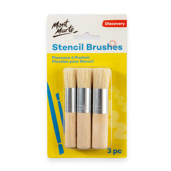 Mont Marte - Stencil Brushes  - 3 piece (MAA0021_V02)