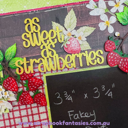 Strawberries & Summer Two-Page Scrapbook Layout Kit by Naomi-Jon & Alicia Redshaw