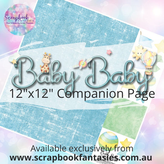 Baby Baby 12"x12" Single-sided Companion Page - Blue & Green Fun 224208