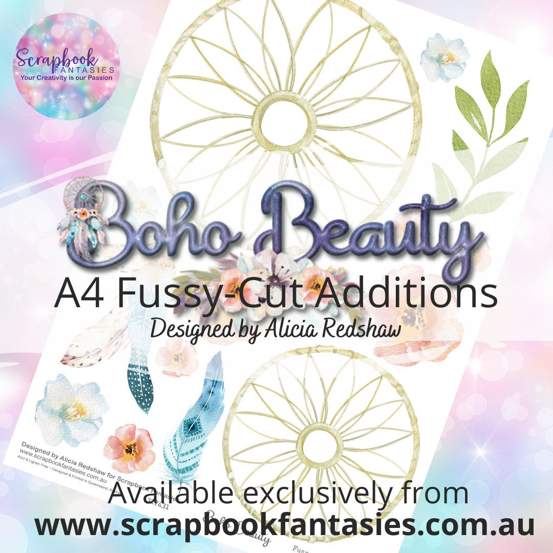 Boho Beauty A4 Colour Fussy-Cut Additions  - Dream Builder 1 327431