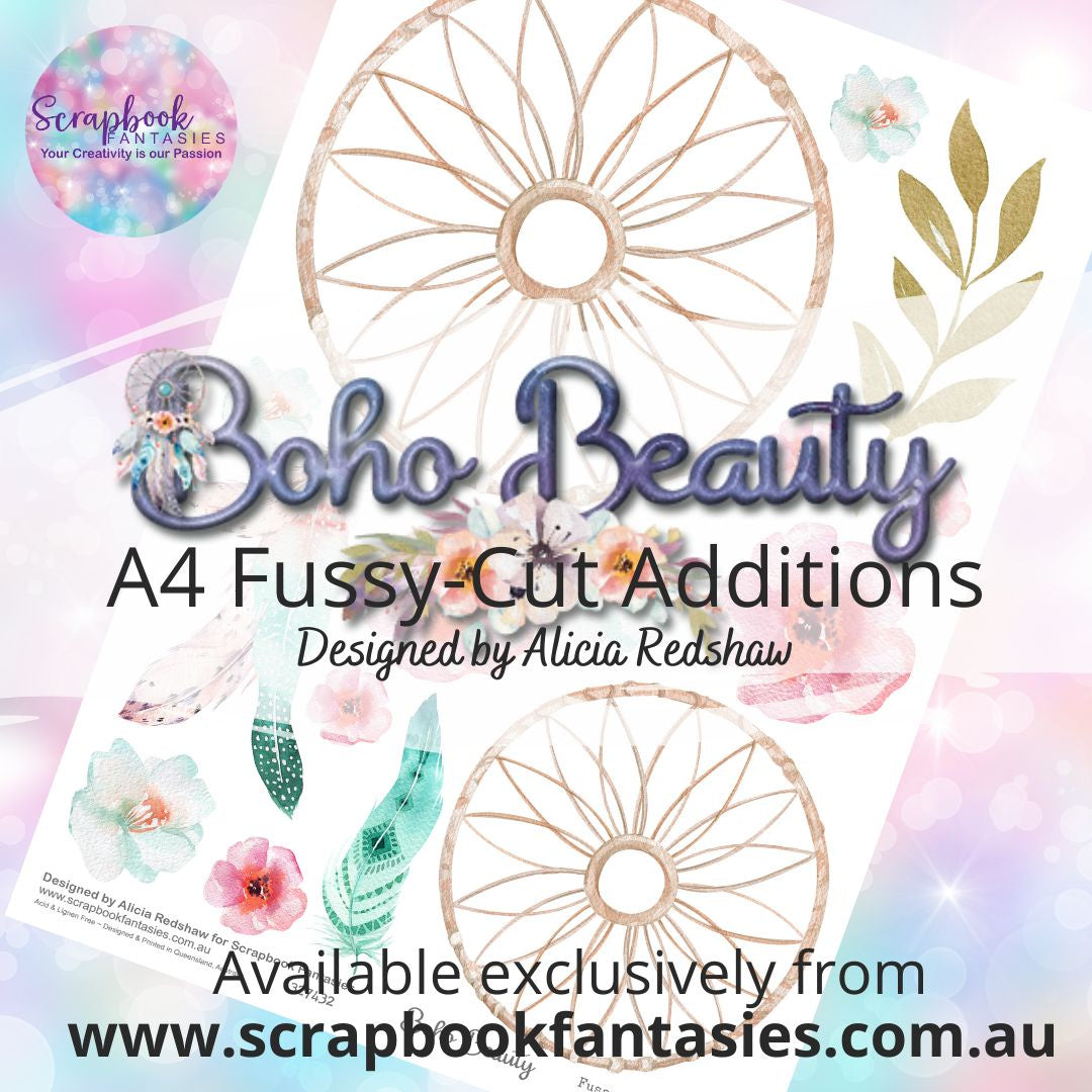 Boho Beauty A4 Colour Fussy-Cut Additions  - Dream Builder 2 327432