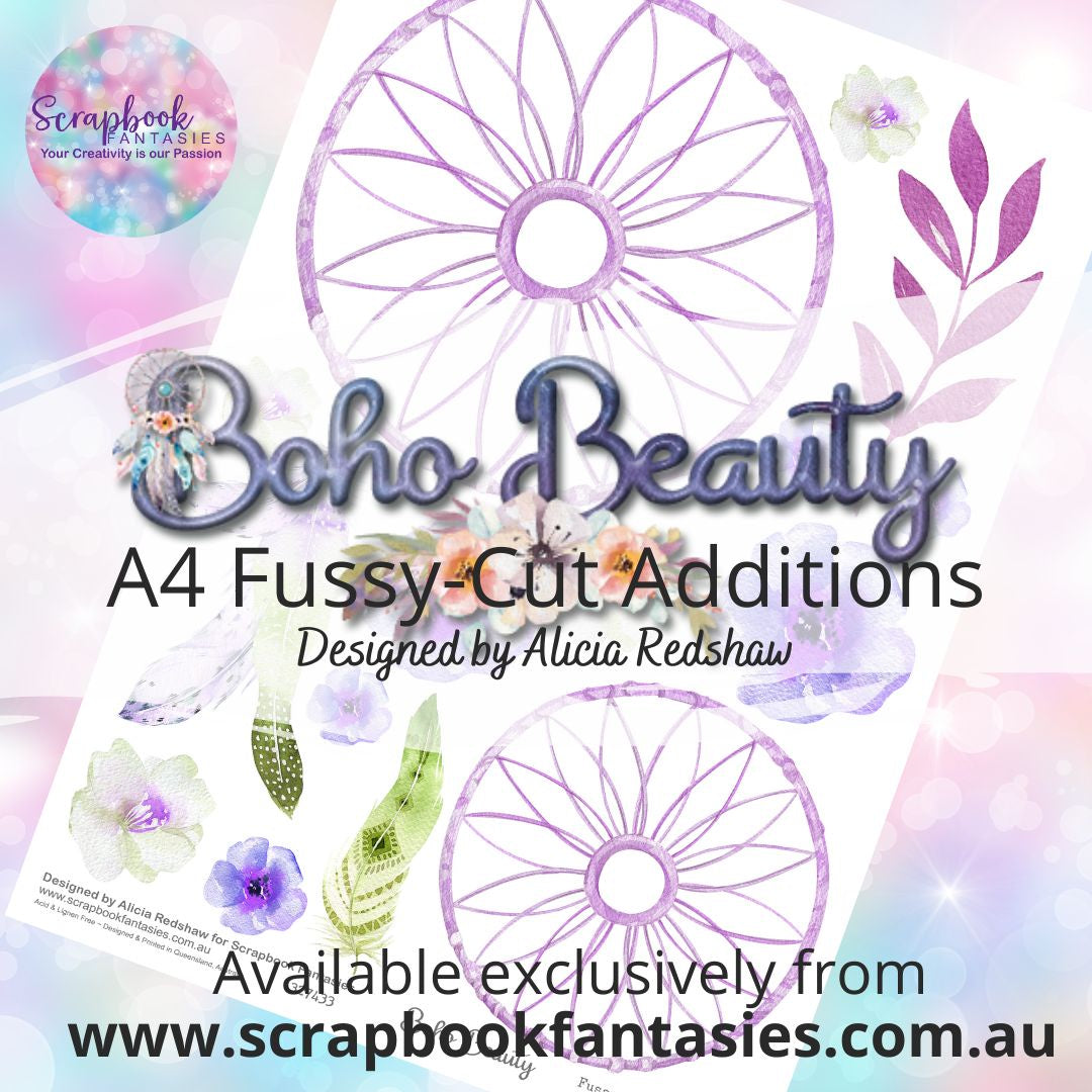 Boho Beauty A4 Colour Fussy-Cut Additions  - Dream Builder 3 327433