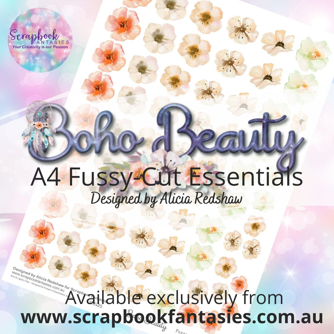 Boho Beauty A4 Colour Fussy-Cut Essentials - Flowers 5 327425