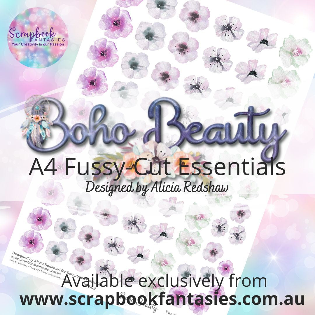 Boho Beauty A4 Colour Fussy-Cut Essentials - Flowers 6 327426