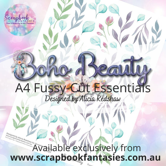 Boho Beauty A4 Colour Fussy-Cut Essentials - Leaves 3 327429