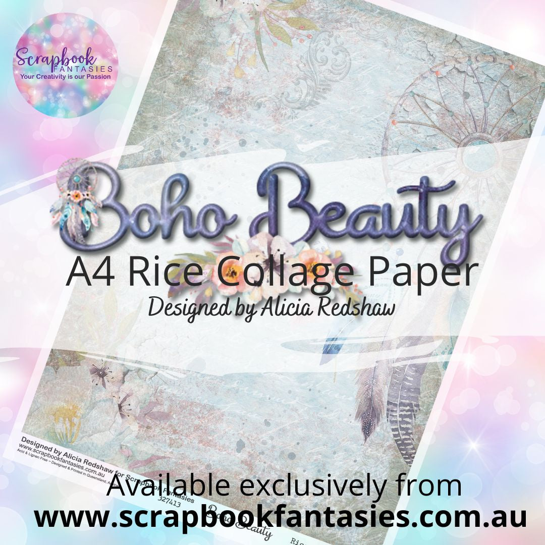 Boho Beauty A4 Rice Collage Paper - Dream Collage 327413