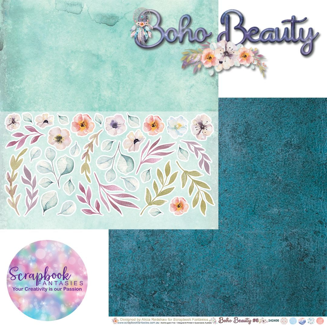 Boho Beauty 12x12 Double-Sided Patterned Paper 6 - 327406