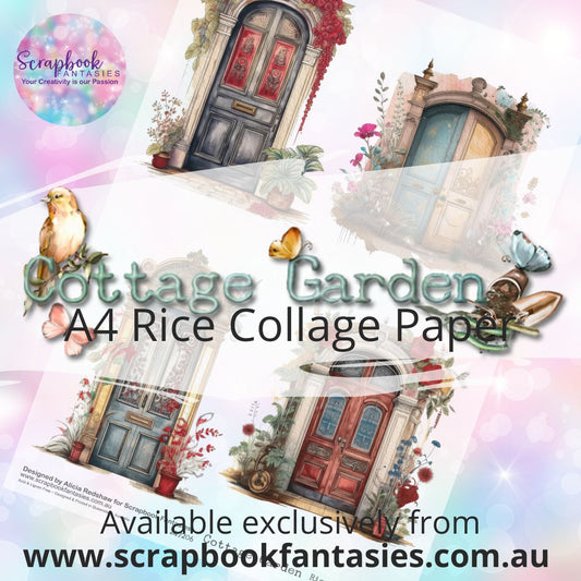 Cottage Garden A4 Rice Collage Paper - Four Doors A 247206