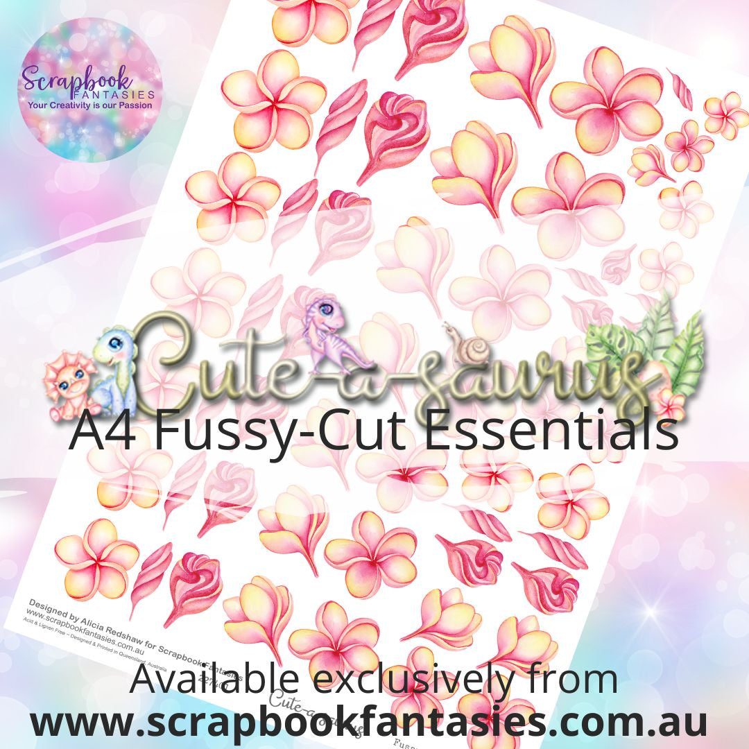 Cute-a-saurus A4 Colour Fussy-Cut Essentials - Frangipanis 227401