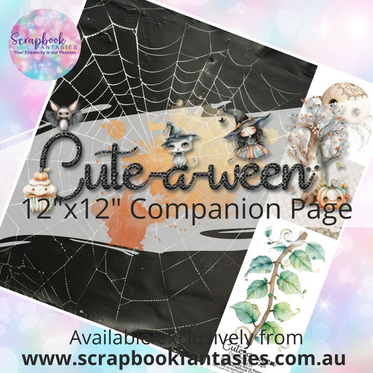 Cute-a-ween 12"x12" Single-sided Companion Page - Incy-Wincy 624233