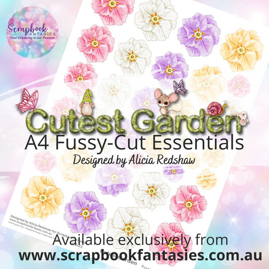 Cutest Garden A4 Colour Fussy-Cut Essentials - Primrose 1 242423