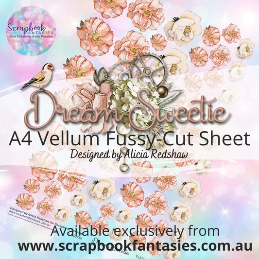 Dream Sweetie A4 Colour Vellum Fussy-Cut Sheet - Flowers 243710