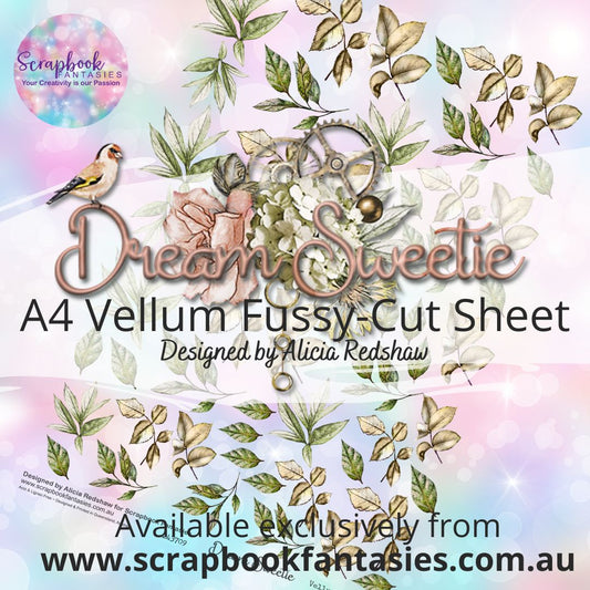 Dream Sweetie A4 Colour Vellum Fussy-Cut Sheet - Leaves 243709