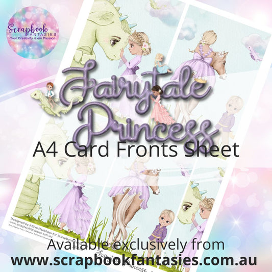 Fairytale Princess A4 Card Fronts Sheet  - Princess in Purple 3B 392486