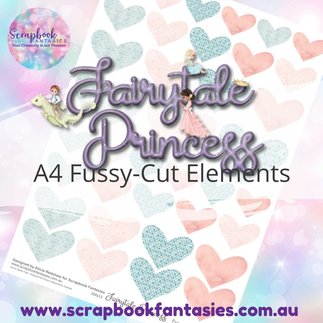 Fairytale Princess A4 Colour Fussy-Cut Elements - Hearts 1 392413