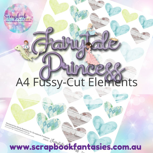 Fairytale Princess A4 Colour Fussy-Cut Elements - Hearts 2 392414