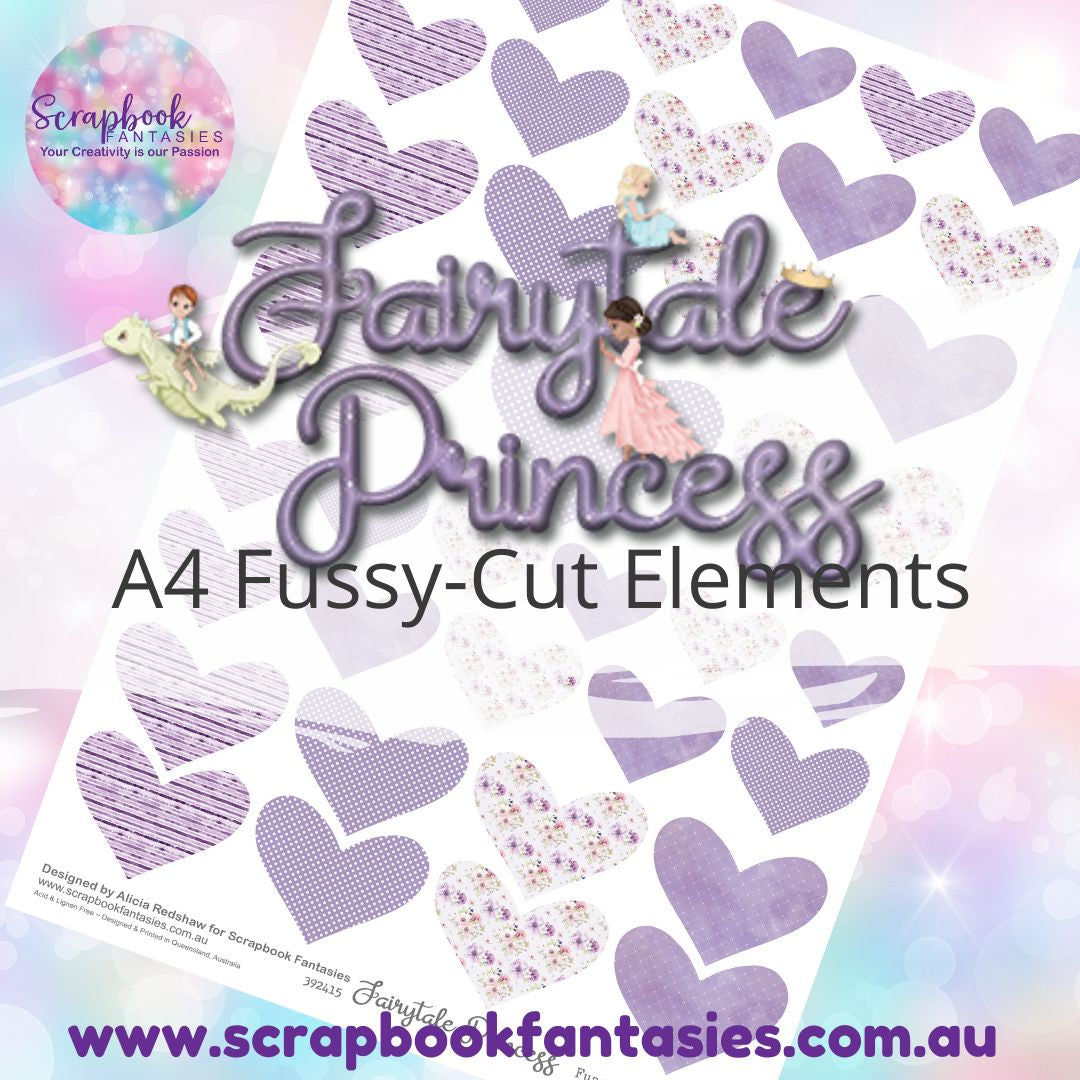 Fairytale Princess A4 Colour Fussy-Cut Elements - Hearts 3 392415