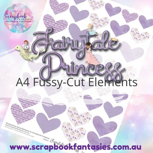 Fairytale Princess A4 Colour Fussy-Cut Elements - Hearts 3 392415