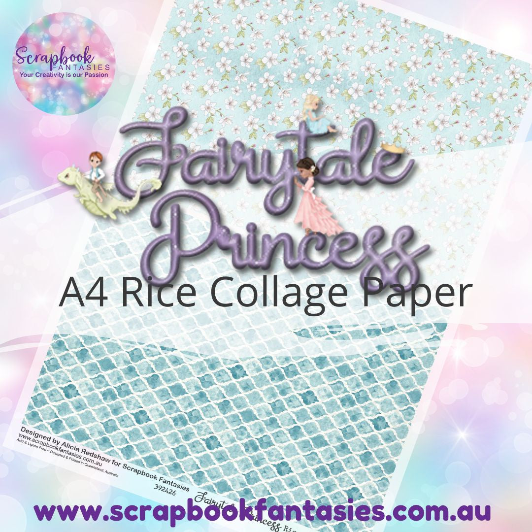 Fairytale Princess A4 Rice Collage Paper - Halves 1 392426