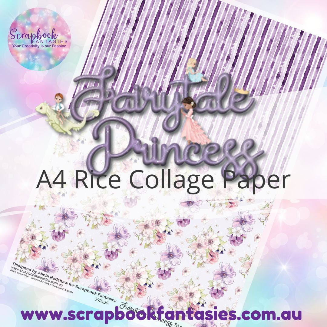 Fairytale Princess A4 Rice Collage Paper - Halves 5 392430