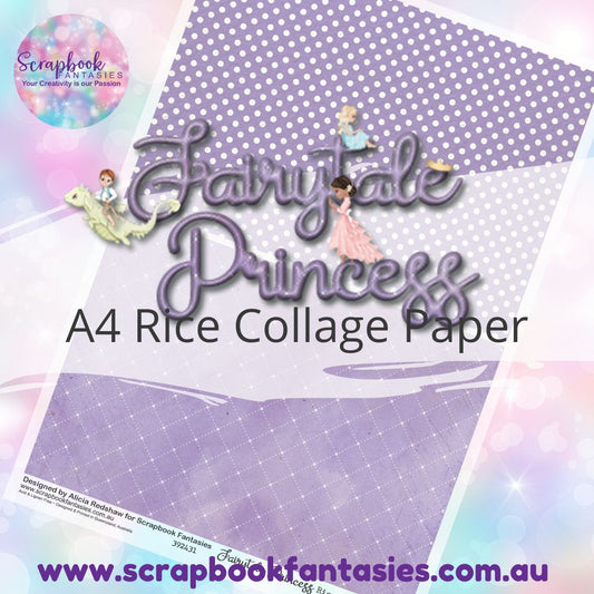 Fairytale Princess A4 Rice Collage Paper - Halves 6  392431