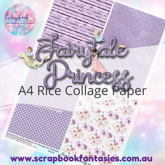 Fairytale Princess A4 Rice Collage Paper - Quarters Sampler 3 392434