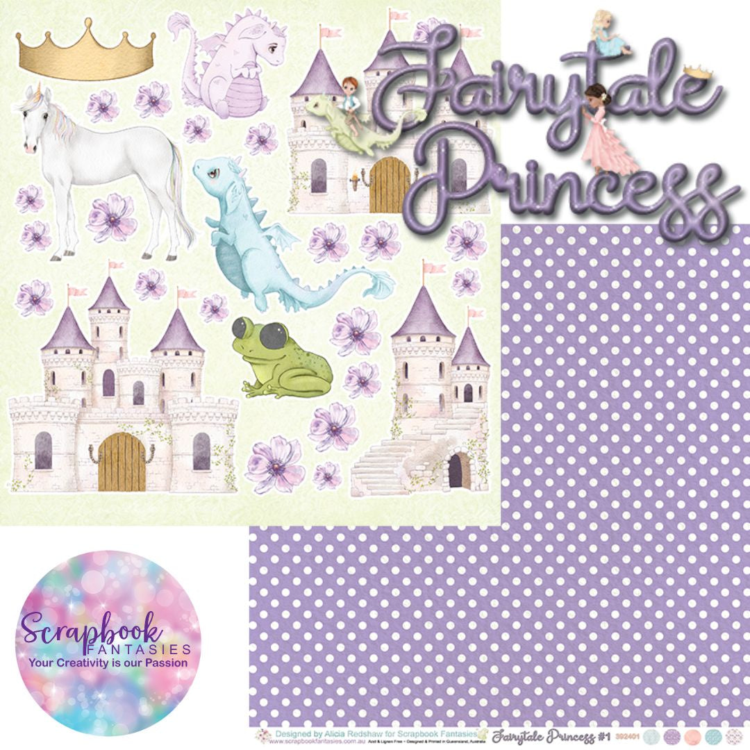 Fairytale Princess 12x12 Double-Sided Patterned Paper 1 - 392401