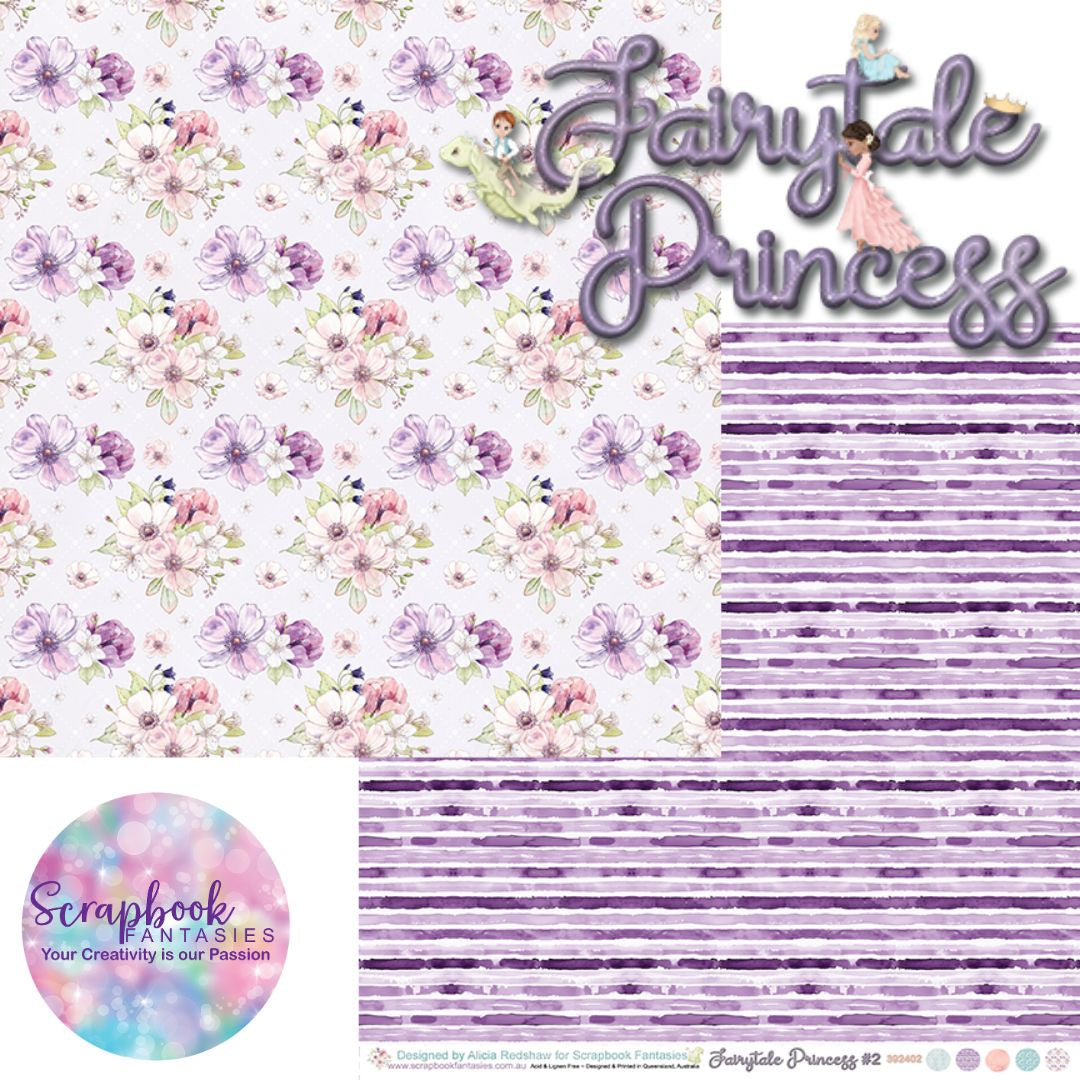 Fairytale Princess 12x12 Double-Sided Patterned Paper 2 - 392402