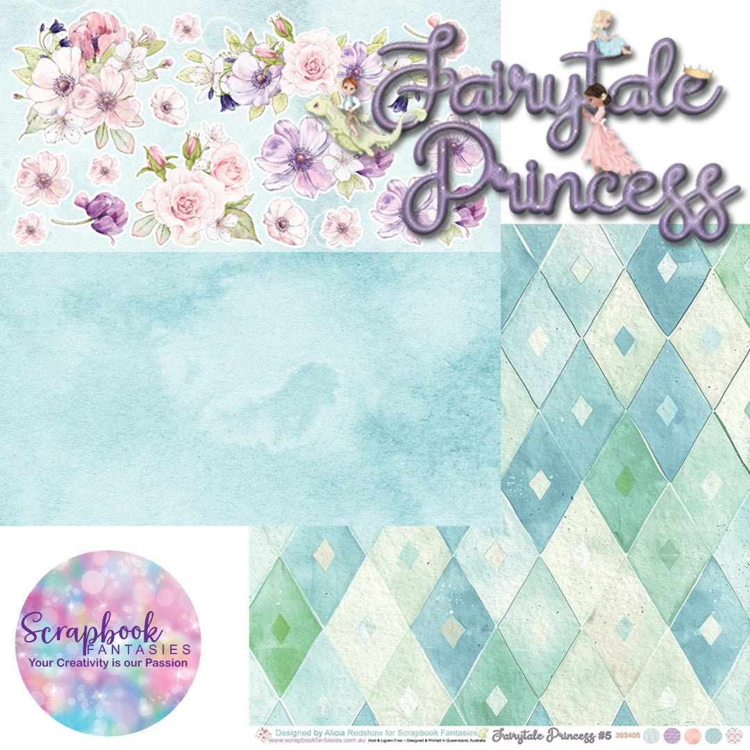 Fairytale Princess 12x12 Double-Sided Patterned Paper 5 - 392405