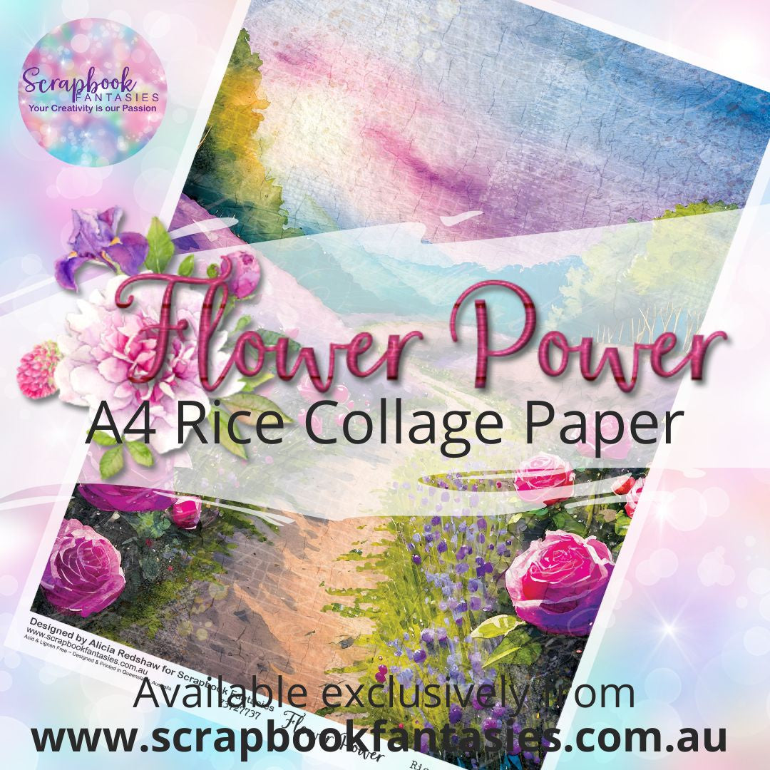 Flower Power A4 Rice Collage Paper - Path to Happiness 1 73727737