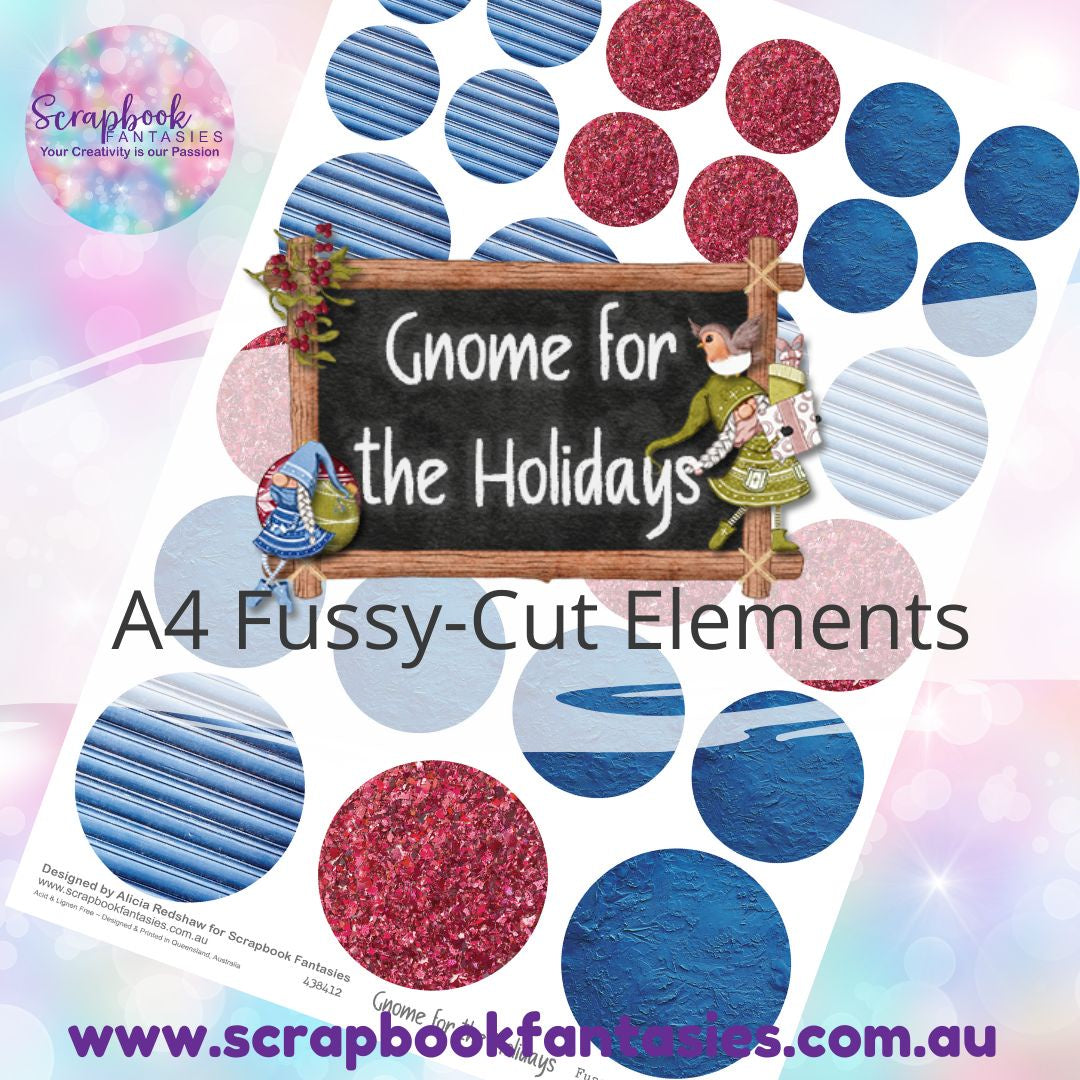 Gnome for the Holidays A4 Colour Fussy-Cut Elements - Circles 2 438412